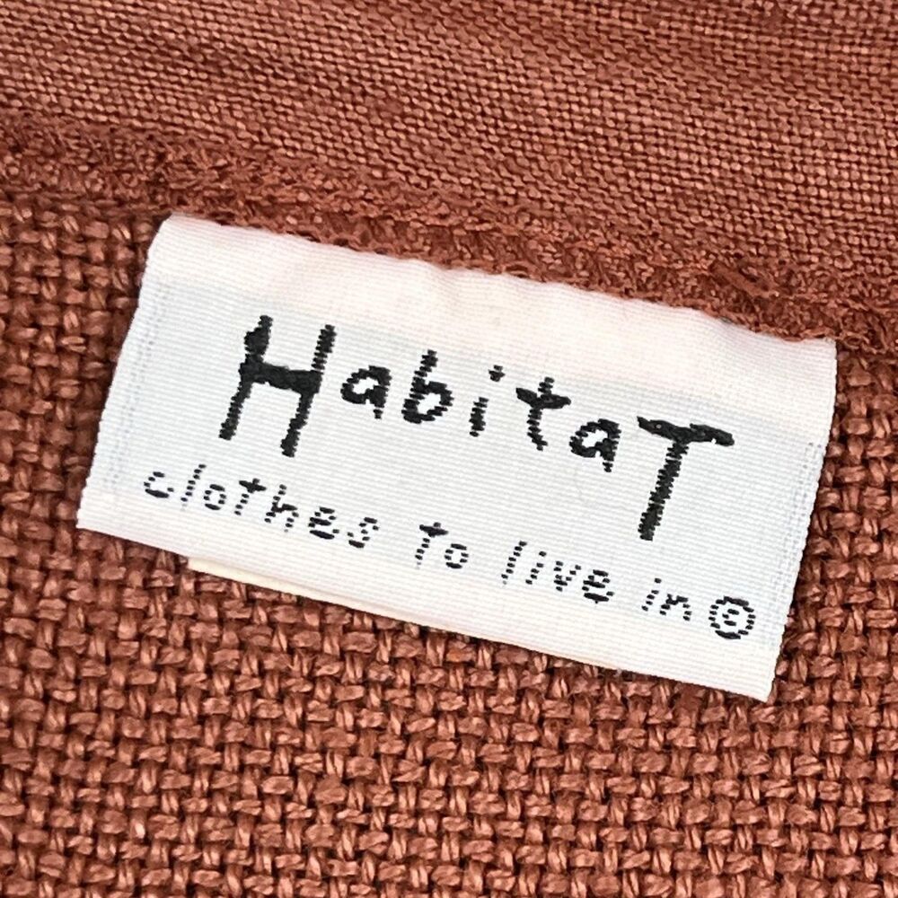 Habitat Skirt Womens Medium Brown Linen A Line Maxi Lagenlook Boho USA Casual - Picture 5 of 8